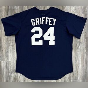 Majestic Seattle Mariners Ken Griffey #24 Stitched Mesh Jersey Men’s Size XL